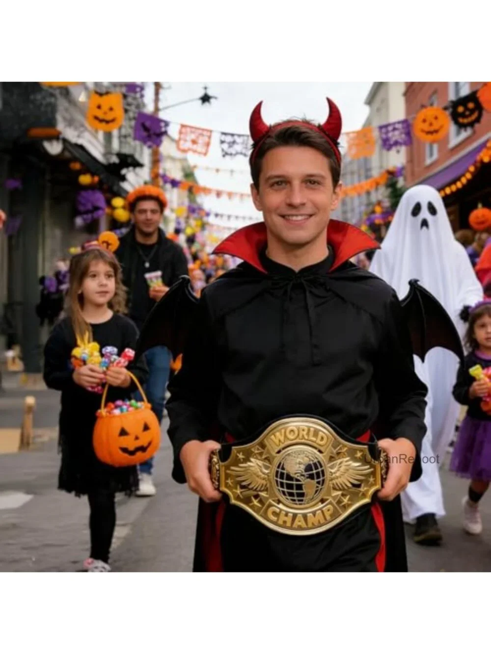 Adjustable Championship Belt Halloween Cosplay Costume Accessory